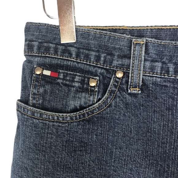 Tommy Hilfiger Vintage Boyfriend Denim Shorts Size 10 | Y2K High-Rise - Picture 4 of 9